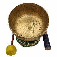 [singing Bowl], Buddhist Hand Beaten, Antique Finishing, [select Accessories]