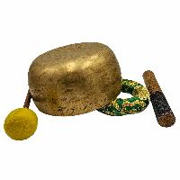 [singing Bowl], Buddhist Hand Beaten, Antique Finishing, [select Accessories]