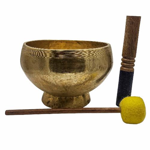 [naga Singing Bowl], Buddhist Hand Beaten, Antique Finishing, [select Accessories]