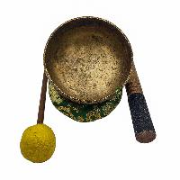 Kopre Singing Bowl, Buddhist Hand Beaten, Antique Finishing, [select Accessories]