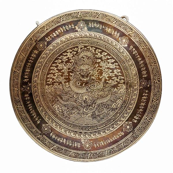 Handmade [gong], Bronze Chau Gong, Tam-tam Gong, Symphonic Gong With [dragon] Etching