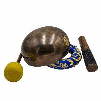 [singing Bowl], Buddhist Hand Beaten, Antique Finishing, [select Accessories]