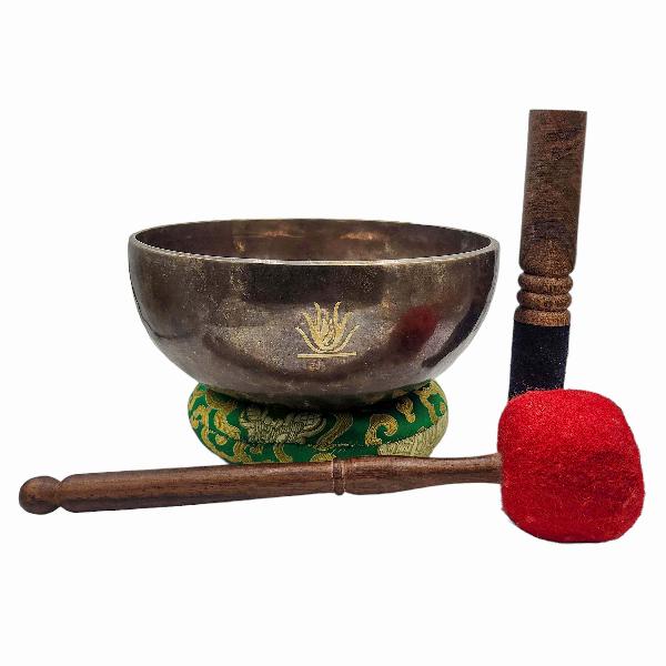 [singing Bowl], Buddhist Hand Beaten, Antique Finishing, [select Accessories]