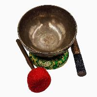 [singing Bowl], Buddhist Hand Beaten, Antique Finishing, [select Accessories]