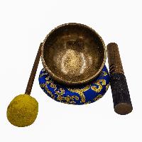 [full Moon Bowl], Buddhist Hand Beaten, Moon Carved, Antique Finishing, [select Accessories]