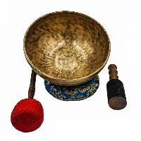 [full Moon Bowl], Buddhist Hand Beaten, Moon Carved, Antique Finishing, [select Accessories]