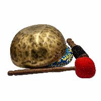 [full Moon Bowl], Buddhist Hand Beaten, Moon Carved, Antique Finishing, [select Accessories]