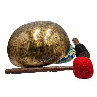 [full Moon Bowl], Buddhist Hand Beaten, Moon Carved, Antique Finishing, [select Accessories]