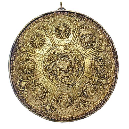 Metal Good Luck Wall Hanging, [fine Quality] Buddhist Ashtamangala, [8 Auspicious Symbol Of Good Fortune]