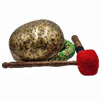 [full Moon Bowl], Buddhist Hand Beaten, Moon Carved, Antique Finishing, [select Accessories]