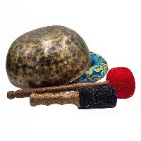 [handmade Singing Bowls], Buddhist Hand Beaten, Antique Finishing, [select Accessories]