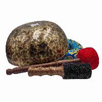 [handmade Singing Bowls], Buddhist Hand Beaten, Antique Finishing, [select Accessories]
