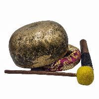 Kopre Singing Bowl, Buddhist Hand Beaten, Antique Finishing, [select Accessories]