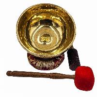 Jambati Singing Bowl, Buddhist Hand Beaten, Glossy Finishing, [select Accessories]