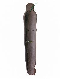 [long Face], Handmade Wooden Mask, [jogi], [painted], Poplar Wood