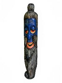 [long Face], Handmade Wooden Mask, [somalian], [painted], Poplar Wood