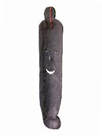 [long Face], Handmade Wooden Mask, [somalian], [painted], Poplar Wood