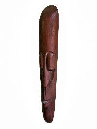 [long Face], Handmade Wooden Mask, [somalian], [painted], Poplar Wood