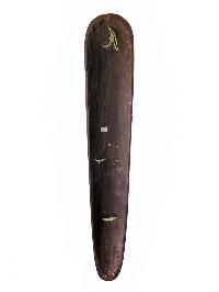 [long Face], Handmade Wooden Mask, [somalian], [painted], Poplar Wood