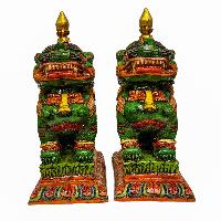 Temple Lion Set [painted], Resin
