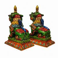 Temple Lion Set [painted], Resin
