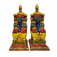 Temple Lion Set [painted], Resin