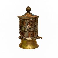 Table Top Prayer Wheel, Buddhist Handmade Prayer Wheel, [mantra Inside]