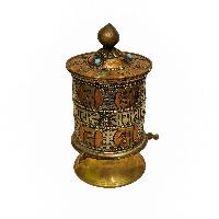 Table Top Prayer Wheel, Buddhist Handmade Prayer Wheel, [mantra Inside]