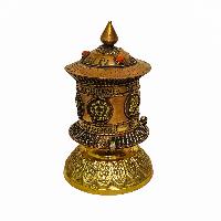 Table Top Prayer Wheel, Buddhist Handmade Prayer Wheel, [mantra Inside]