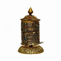 Table Top Prayer Wheel, Buddhist Handmade Prayer Wheel, [mantra Inside]