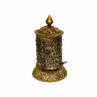 Table Top Prayer Wheel, Buddhist Handmade Prayer Wheel, [mantra Inside]