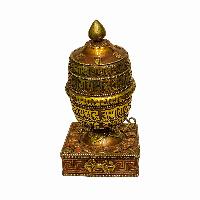 Table Top Prayer Wheel, Buddhist Handmade Prayer Wheel, [mantra Inside]