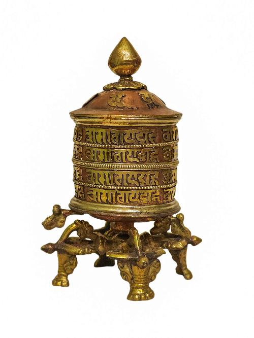 Table Top Prayer Wheel, Buddhist Handmade Prayer Wheel, [mantra Inside]