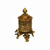 Table Top Prayer Wheel, Buddhist Handmade Prayer Wheel, [mantra Inside]
