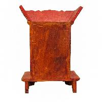 Tibetan Ritual Wooden Altar, Traditional Color Painted