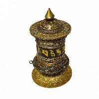 Table Top Prayer Wheel, Buddhist Handmade Prayer Wheel, [mantra Inside]