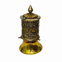 Table Top Prayer Wheel, Buddhist Handmade Prayer Wheel, [mantra Inside]