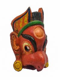 [garuda], Handmade Wooden Mask, Wall Hanging, [painted], Poplar Wood