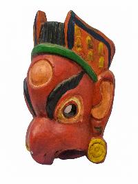 [garuda], Handmade Wooden Mask, Wall Hanging, [painted], Poplar Wood