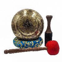 Singing Bowl, Buddhist Hand Beaten, With [om] Carved Inside