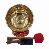 Jambati Singing Bowl, Buddhist Hand Beaten, Glossy Finishing, [select Accessories]