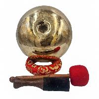 Jambati Singing Bowl, Buddhist Hand Beaten, Glossy Finishing, [select Accessories]