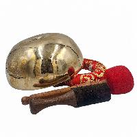 Jambati Singing Bowl, Buddhist Hand Beaten, Glossy Finishing, [select Accessories]