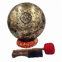 Singing Bowl, Buddhist Hand Beaten, With [medicine Buddha] Carved Inside