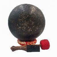 Ultabati Singing Bowl, Buddhist Hand Beaten, Antique Finishing