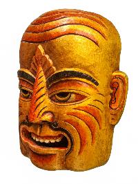 [tribal Mask], Handmade Wooden Mask, Wall Hanging, [painted], Poplar Wood