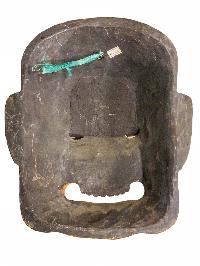 [tribal Mask], Handmade Wooden Mask, Wall Hanging, [painted], Poplar Wood