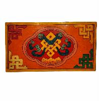 Tibetan Ritual Foldable Table, Traditional Color Painted