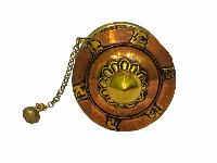 Hand Held Prayer Wheel, Buddhist Handmade Prayer Wheel With Mantra And Ashtamangala Carved