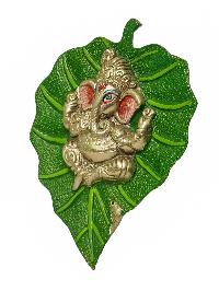 [ganesh] In Leaf, Wall Hanging